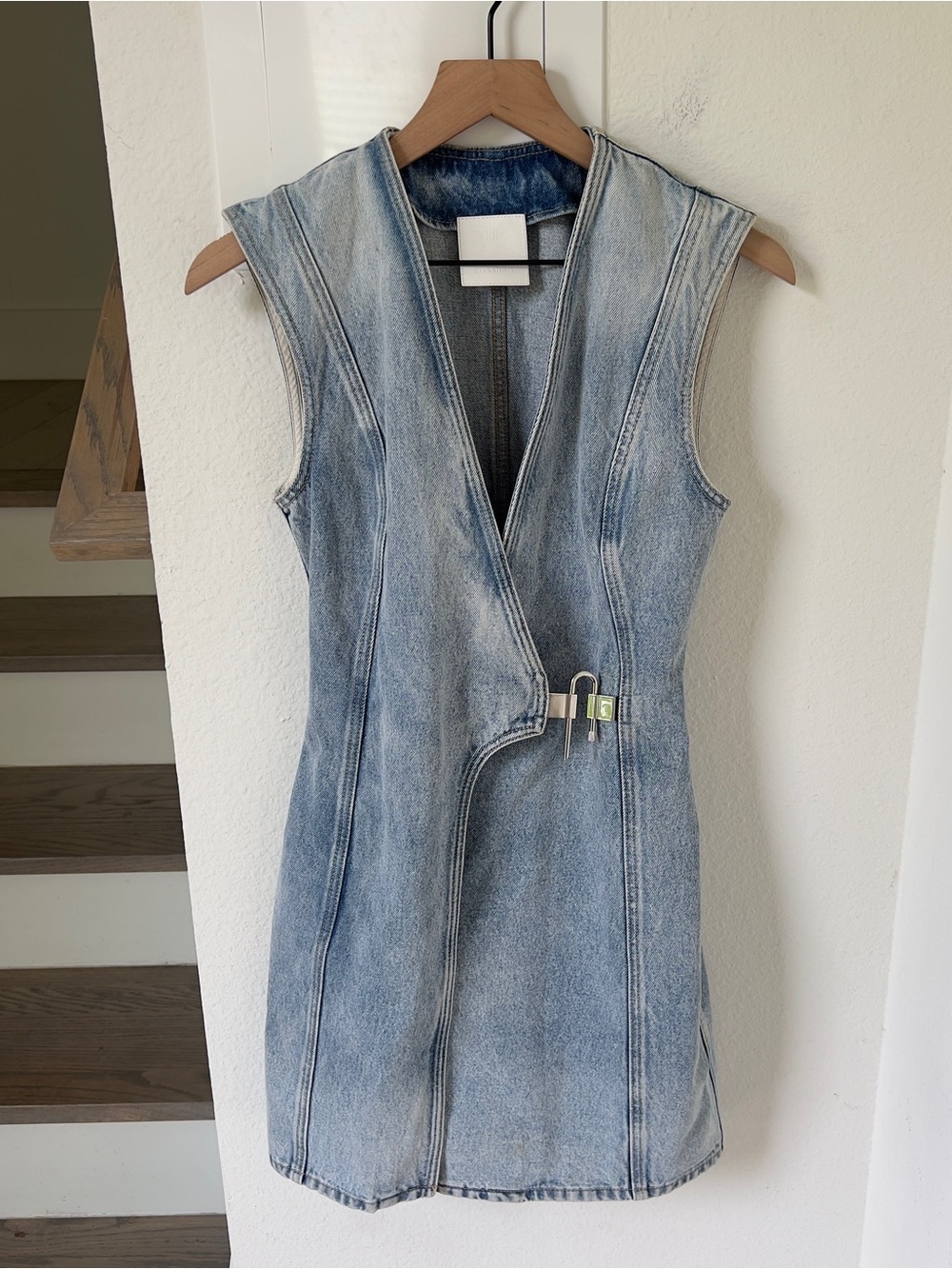 Givenchy U-Lock Denim Mini Dress - Blue - Picture 5 of 11